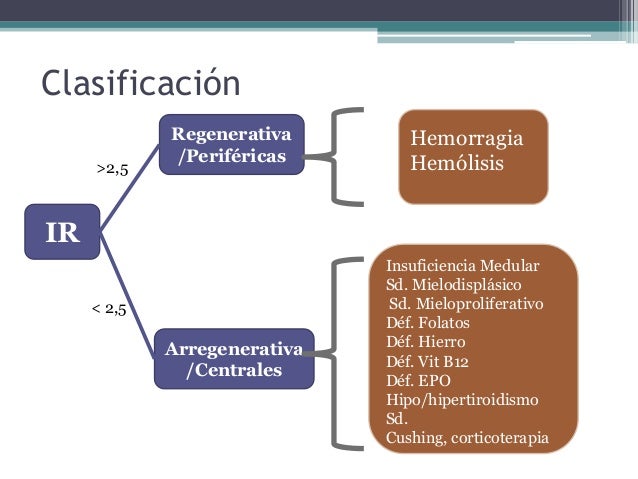 anemia regenerativa y arregenerativa
